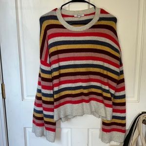 Madewell rainbow striped sweater